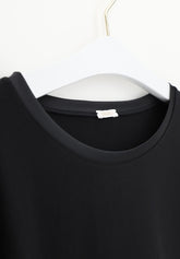 Maglia Manica Lunga in Cotone e Modal Perfect Line Cotton - Nero - Black | Oroblù