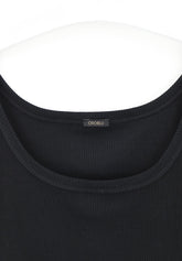 Canotta in Modal Elasticizzato Perfect Line Rib - Nero - Black | Oroblù