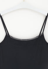 Canotta Spalla Sottile in Modal Elasticizzato Perfect Line - Nero - Black | Oroblù