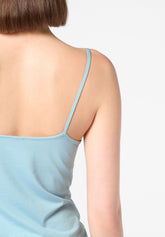 Perfect-Line-Coton-et-Modal-Top--epaules-fines-Coton - Bleu Ciel 8 - Sky 8 | Oroblù