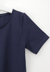 Maglia Manica Corta in Cotone e Modal Perfect Line Cotton - Blu - Blue | Oroblù