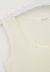 Top Spalla Larga in Micromodal e Cashmere Perfect Line Cashmere - Avorio - Ivory | Oroblù