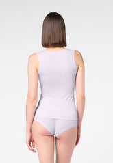 Top Spalla Larga in Micromodal e Cashmere Perfect Line Cashmere - Lilla 12 - Lilac 12 | Oroblù