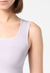 Top Spalla Larga in Micromodal e Cashmere Perfect Line Cashmere - Lilla 12 - Lilac 12 | Oroblù