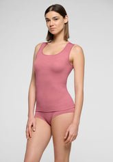Top Spalla Larga in Micromodal e Cashmere Perfect Line Cashmere - Peony - Peony 12 | Oroblù