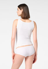 Culotte in Modal Elasticizzato Perfect Line Rib - Bianco - White | Oroblù