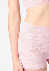 Short Panty aus elastischer Spitze Lacewear - Pfingstrosen-Rosa - Peony | Oroblù