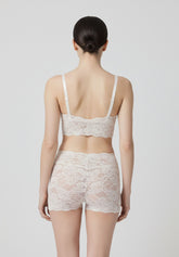 Short Panty aus elastischer Spitze Lacewear - Seidenbeige - Silk | Oroblù