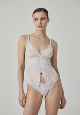 Top in Pizzo Elasticizzato Lacewear - Beige Seta - Silk | Oroblù