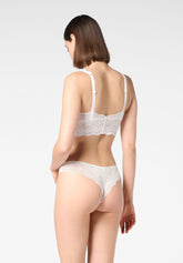 Brasilian Slip aus elastischer Spitze Lacewear - Seidenbeige - Silk | Oroblù