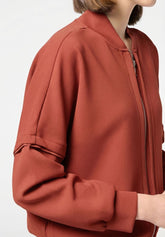 Technical Modal Zip Sweatshirt Boarding Pass - Terracotta - Terracotta | Oroblù