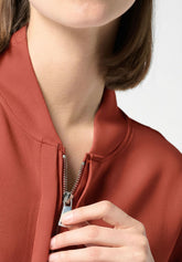 Technical Modal Zip Sweatshirt Boarding Pass - Terracotta - Terracotta | Oroblù