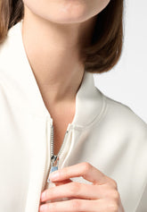 Technical Modal Zip Sweatshirt Boarding Pass - Ivory - Ivory | Oroblù