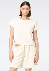 Technical Modal T‑Shirt Boarding Pass - Ivory - Ivory | Oroblù