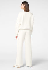 Technical Modal Pants Boarding Pass - Ivory - Ivory | Oroblù