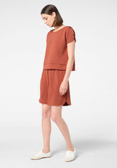 Technical Modal Shorts Boarding Pass - Terracotta - Terracotta | Oroblù