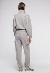 Pantaloni Cargo in morbido Tessuto Tecnico Boarding Pass - Grigio Melange - Grey melange | Oroblù
