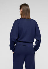Soft Technical Fabric Zip-Up Sweatshirt Boarding Pass - Eclipse - Eclipse | Oroblù