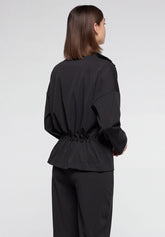 Giacca Manica Lunga in Tessuto Tecnico Travel - Nero - Black | Oroblù