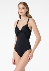 Balconette One-Piece Swimsuit Color - Black - Black | Oroblù