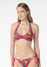 Reggiseno Reversibile con Ferretto Costume Agatha - Verde Foresta - Forest | Oroblù