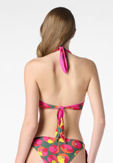 Reggiseno Reversibile con Ferretto Costume Agatha - Verde Foresta - Forest | Oroblù