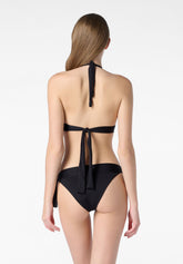 Bikini-Slip mit Schleifen Drapé - Schwarz - Black | Oroblù