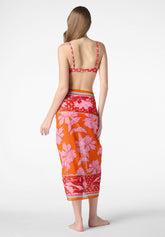 Pareo in Chiffon Akemi - Arancione - Orange | Oroblù