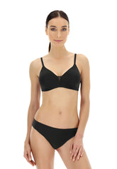 Perfect Fit Wireless Bra - Black - Black | Oroblù