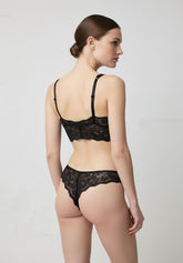 Bralette in Pizzo Elasticizzato Lacewear - Nero - Black | Oroblù