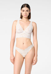 Stretch Lace Bralette Lacewear - Silk Beige - Silk | Oroblù