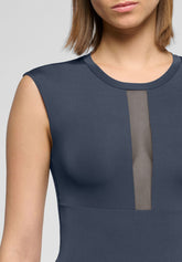 Sleeveless Stretch Microfiber Bodysuit Skinwear - Hematite - Hematite 1 | Oroblù