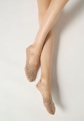 Lacy Invisible Footprotector Socks - Rosy Beige - Cosmetic | Oroblù