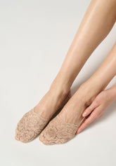 Lacy Invisible Footprotector Socks - Rosy Beige - Cosmetic | Oroblù