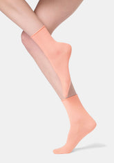 Calzino in Cotone Bio Ankle - Rosa Salmone - Salmon | Oroblù