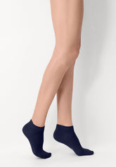 Chaussettes de Baskets en Coton Biologique - Bleu - Blue | Oroblù