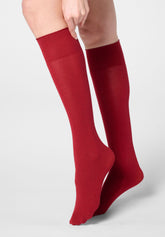 Mi-bas-opaques-Cheryl - Rouge Intense - Deep red | Oroblù