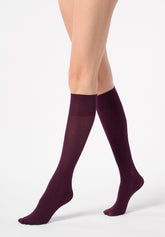 Gambaletto Coprente in Modal e Cashmere Cheryl - Prugna 3 - Plum 3 | Oroblù