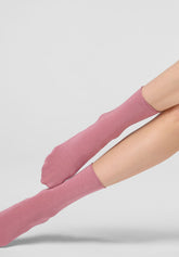 Kurze Socken aus Modal und Kaschmir Cheryl - Peony - Peony 12 | Oroblù