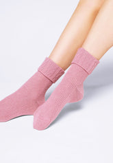 Wool and Cashmere Socks Hilda - Peony - Peony 12 | Oroblù