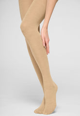 Collant Coprente in Lana superwash Nives - Beige - Beige | Oroblù