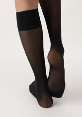 Repos 70 Veiled Knee-high - Black - Black | Oroblù