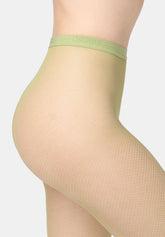 Tricot All Colors Mesh Tights - Pistachio 1 - Pistacchio 1 | Oroblù