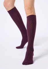 Gambaletto Coprente in Lana e Cashmere Nancy - Prugna 3 - Plum 3 | Oroblù