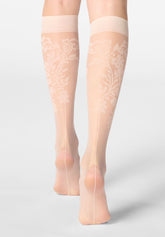 Gambaletto Velato Lace Detail 20 - Beige Rosato 8 - Cosmetic 8 | Oroblù