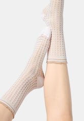 Calzino Corto traforato in Cotone Mesh - Bianco - White | Oroblù