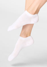 Calzino Sneakers in Lyocell Perfect Comfort Soft Cuff - Bianco - White | Oroblù