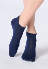 Calzino Sneakers in Lyocell Perfect Comfort Soft Cuff - Blu - Blue | Oroblù