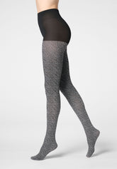 Blickdichte Strumpfhose Irregular Chevron 60 - Wool Chevron - Wool chevron | Oroblù