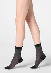Calzino Corto Bloom Knit - Grigio Melange - Grey melange | Oroblù